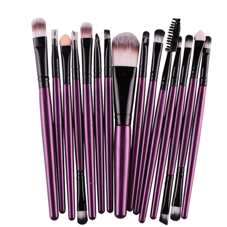 15-Piece Professional Makeup Brush Set