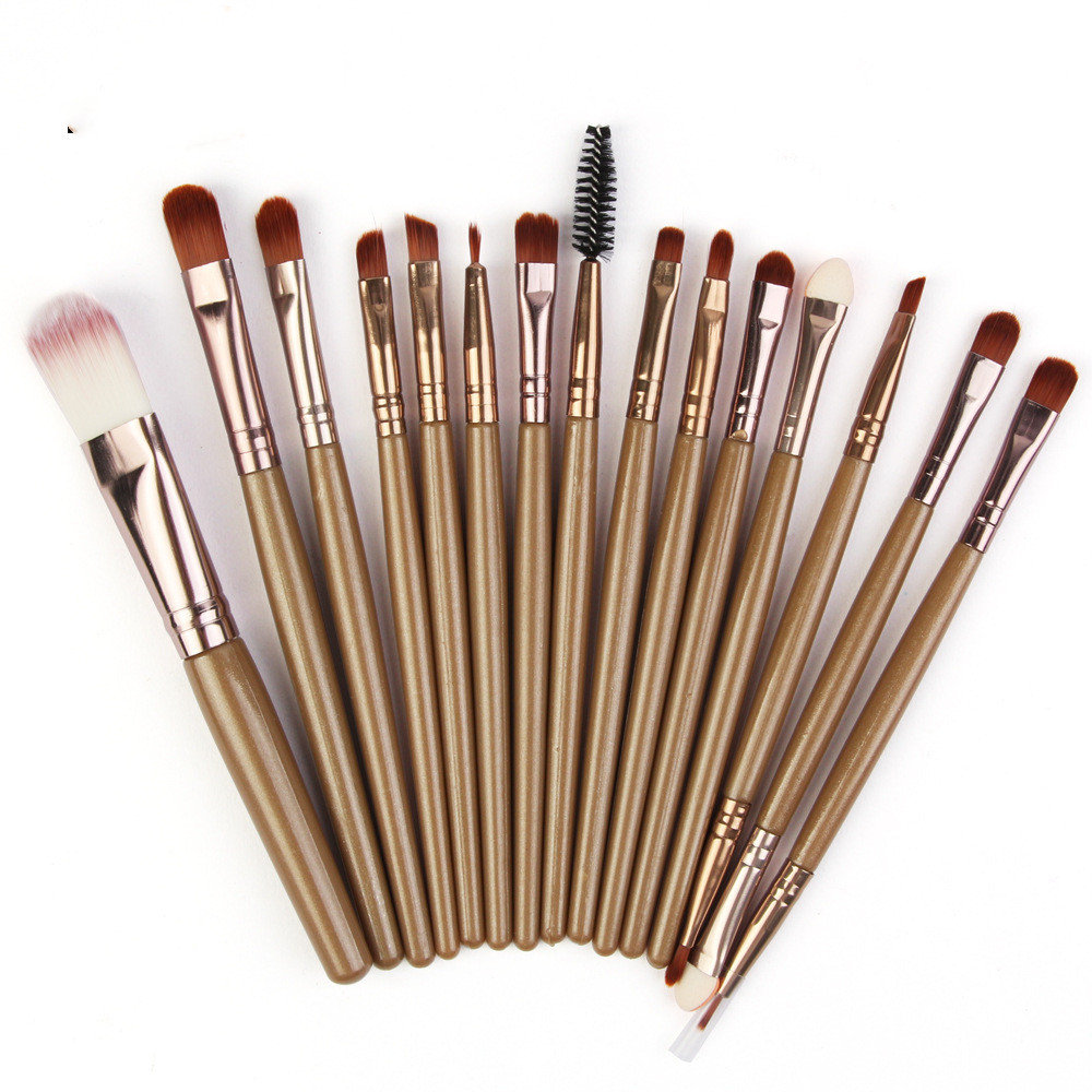 15-Piece Professional Makeup Brush Set