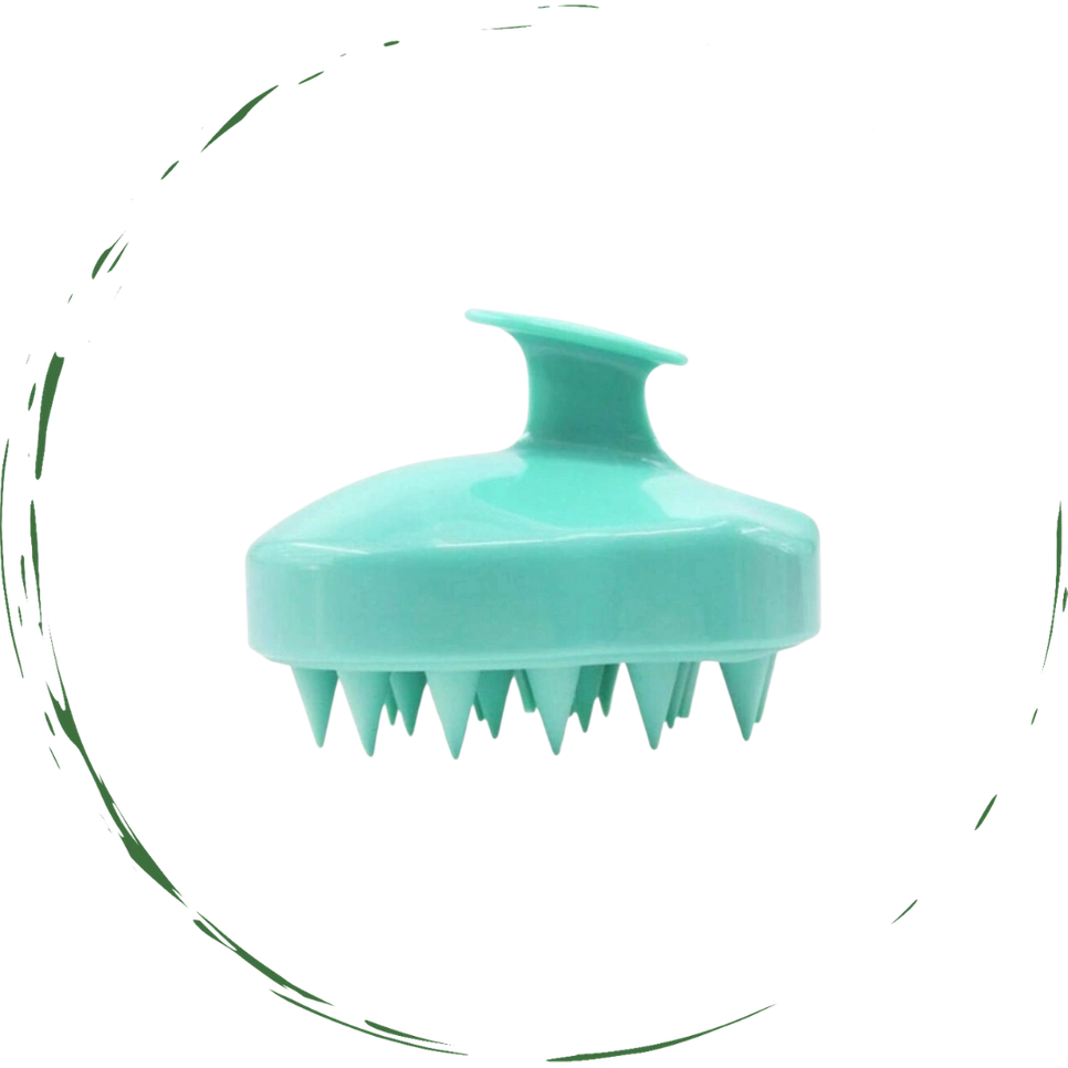 Silicone Scalp Massager Brush for Hair Growth & Deep Cleansing