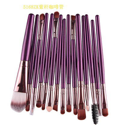 15-Piece Professional Makeup Brush Set