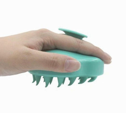 Silicone Scalp Massager Brush for Hair Growth & Deep Cleansing