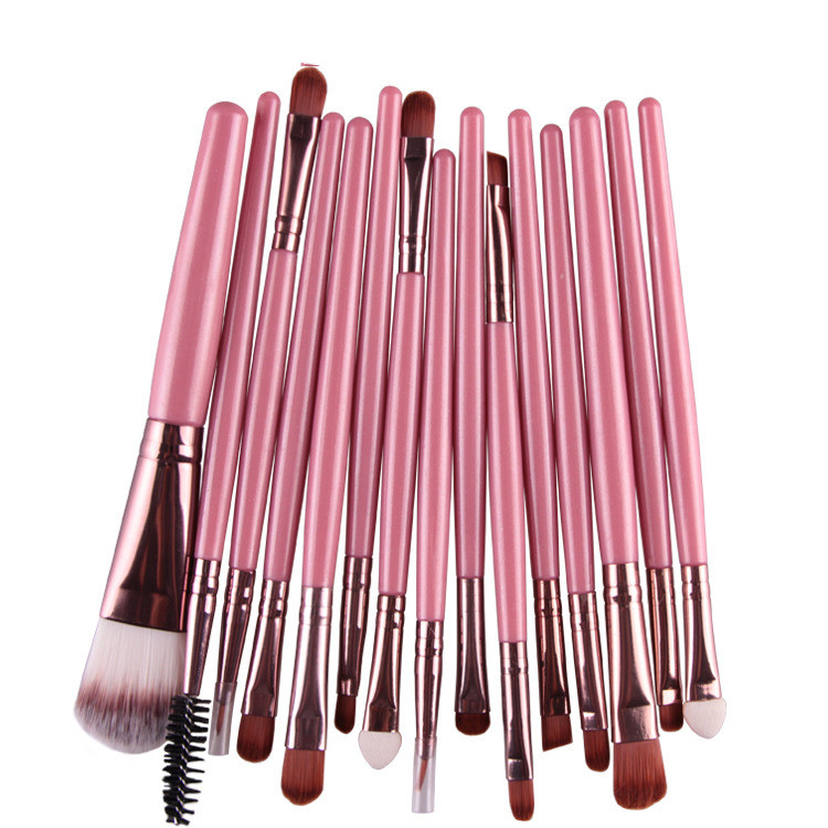 15-Piece Professional Makeup Brush Set