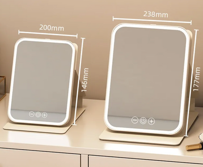 Large LED Makeup Mirror with Adjustable Brightness