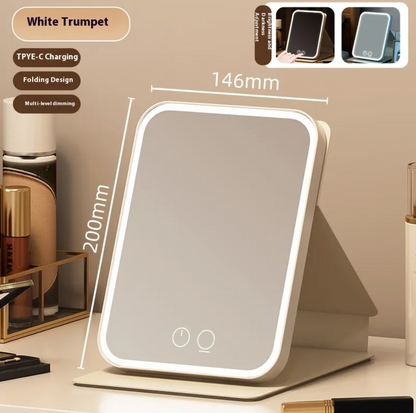Large LED Makeup Mirror with Adjustable Brightness