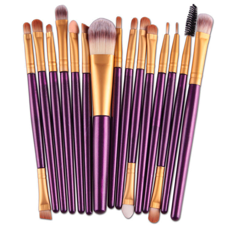 15-Piece Professional Makeup Brush Set