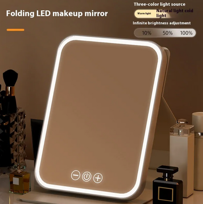 Large LED Makeup Mirror with Adjustable Brightness